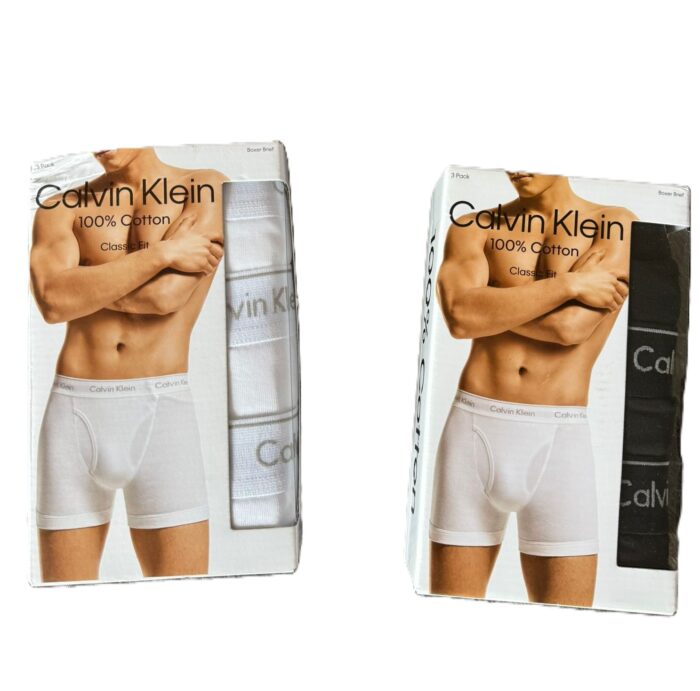 Calvin Klein Men Boxer Shorts 100% cotton 3 in 1 - Image 1