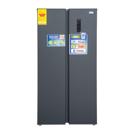 Nasco 400Ltrs Side By Side Refrigerator Metalic Silver 66